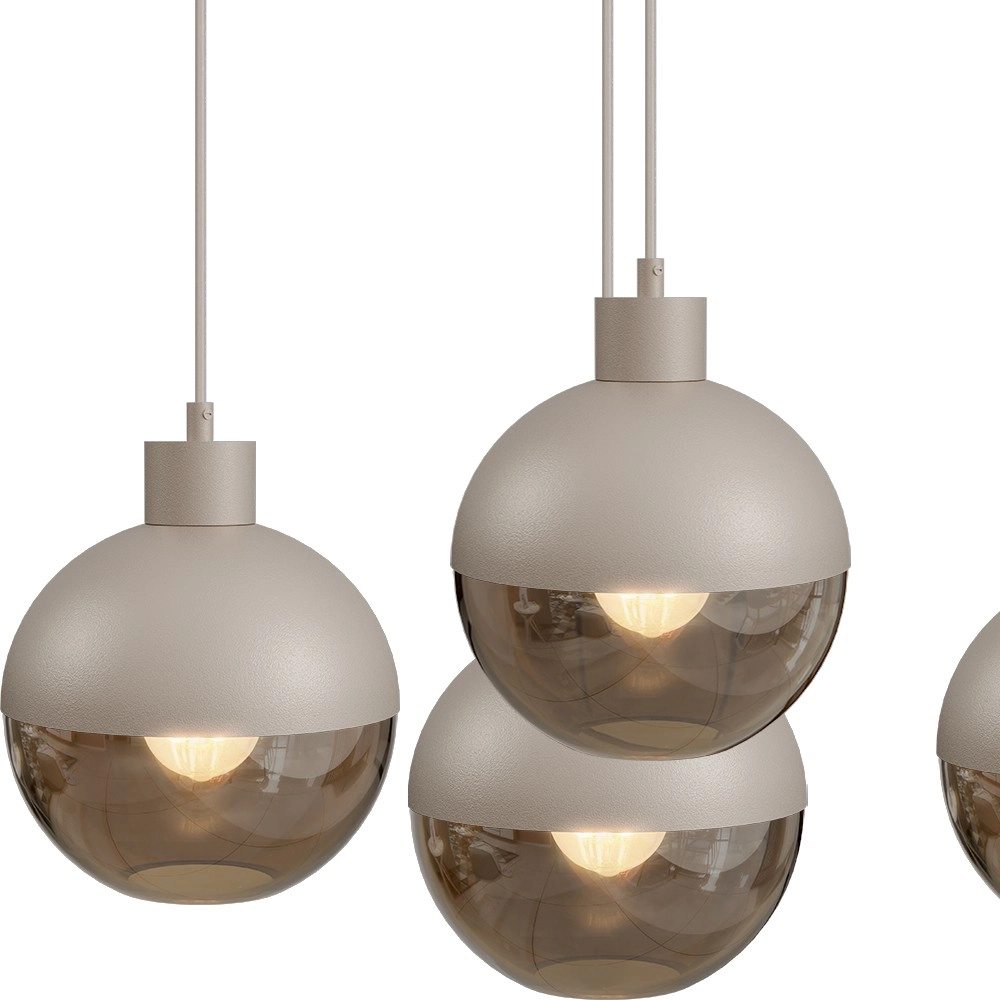 6-lichts hanglamp Opera beige terra Masterlight 8718121424200