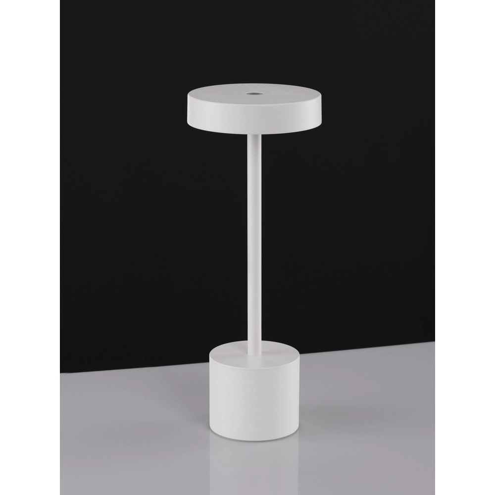 Design tafellamp Fumo oplaadbaar wit Lyora 5212017434746