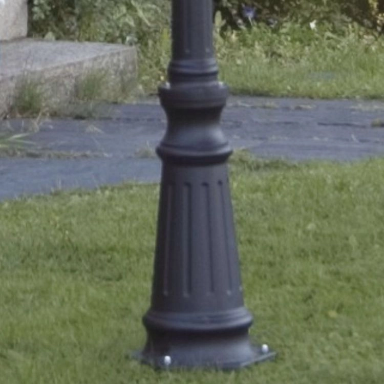 Staande buitenlamp Parma 218cm rvs met zwart KonstSmide 7318307243000