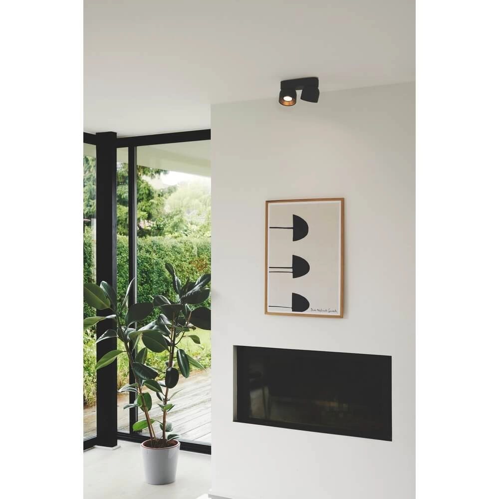 Zwarte spot Pitcher 2-lichts richtbaar Nordlux 5704924016202