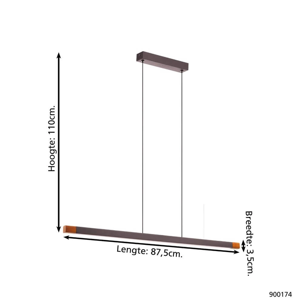 Design hanglamp Lisciana 87,5cm Eglo 9008606238071