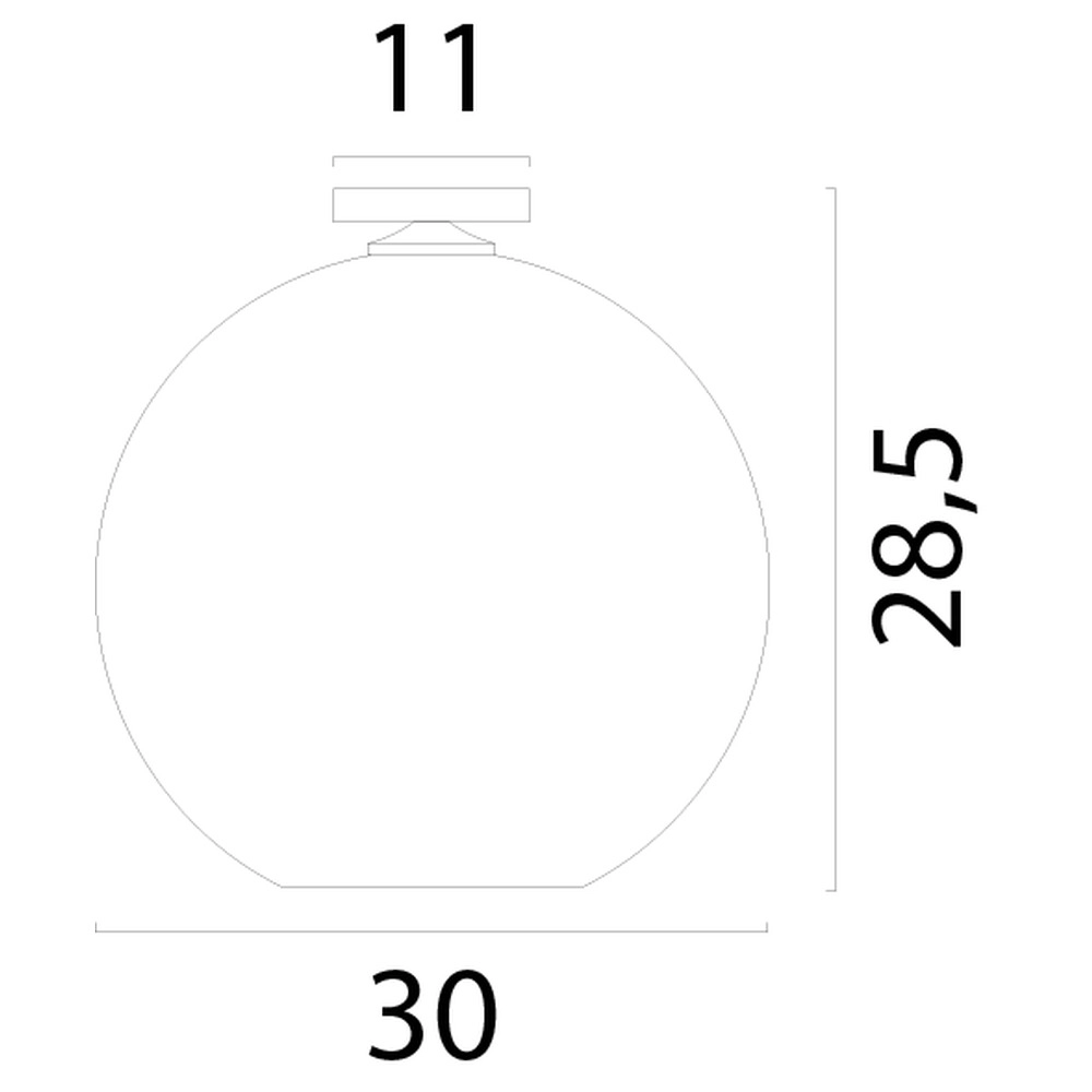 Plafondlamp Corda rotan Ø 30cm Masterlight 8718121322360