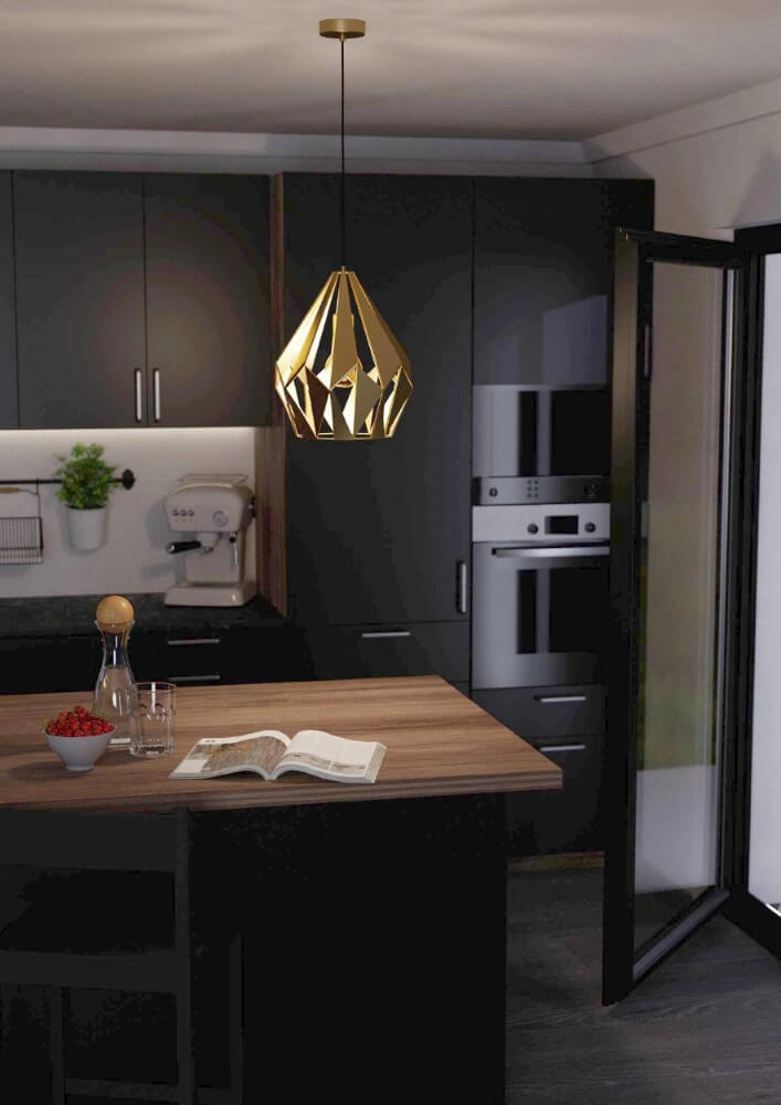 Gouden hanglamp Carlton Ø 31cm Eglo 9002759438142