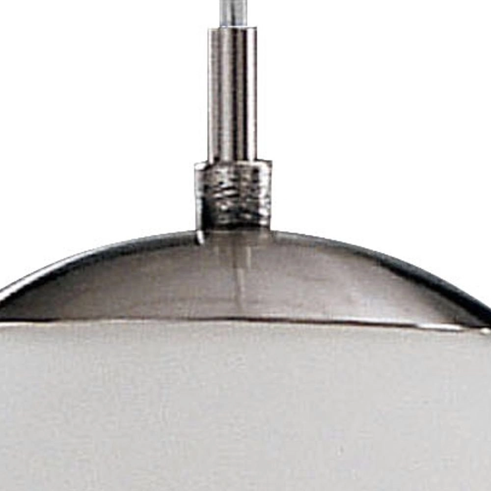 Hanglamp Rondo glas 20cm metaalgrijs met wit Eglo 9002759852610