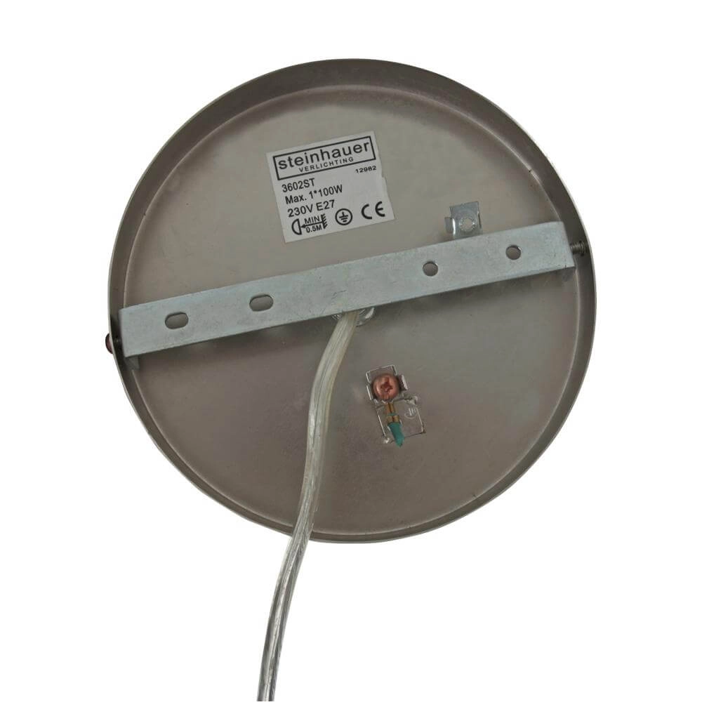 Hanglamp Sparkled Light metaal met witte kap Steinhauer 8712746173130