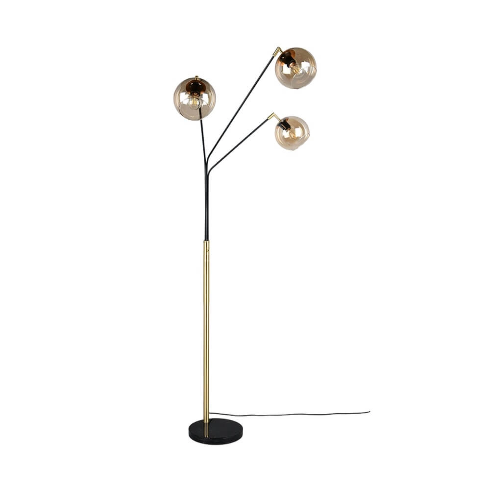 Design vloerlamp Paxton zwart Trio 4017807641233