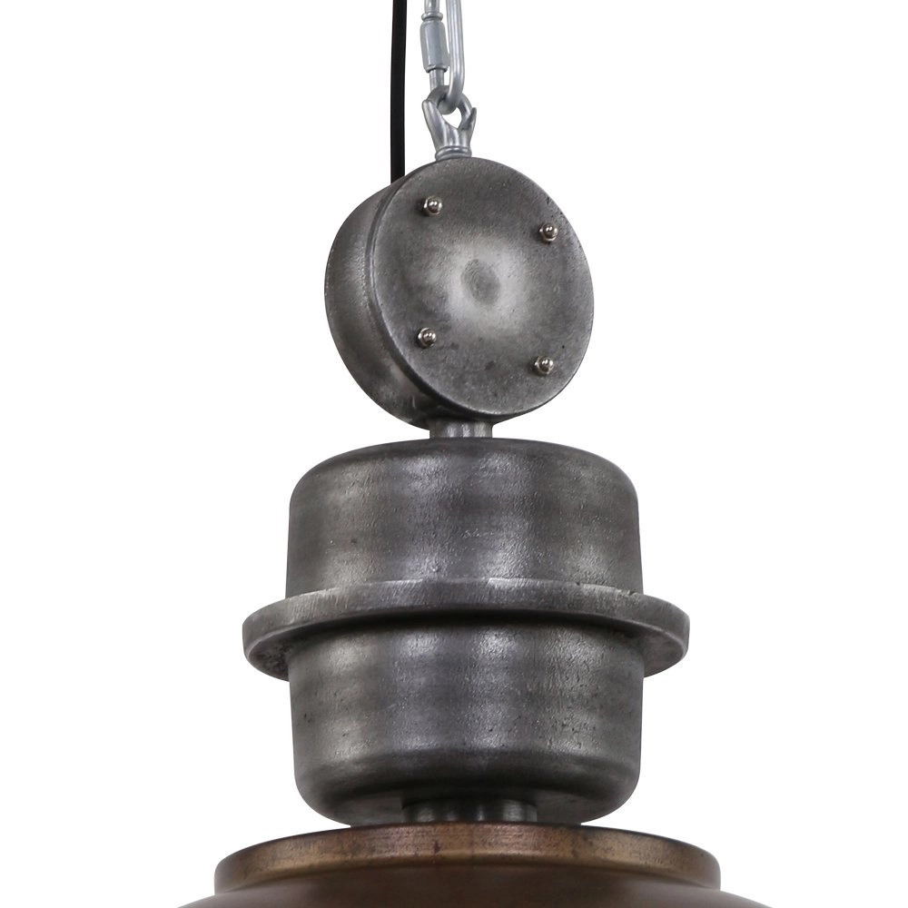 Hanglamp Bikkel XXL antiekbruin met nikkel Steinhauer 8712746106701
