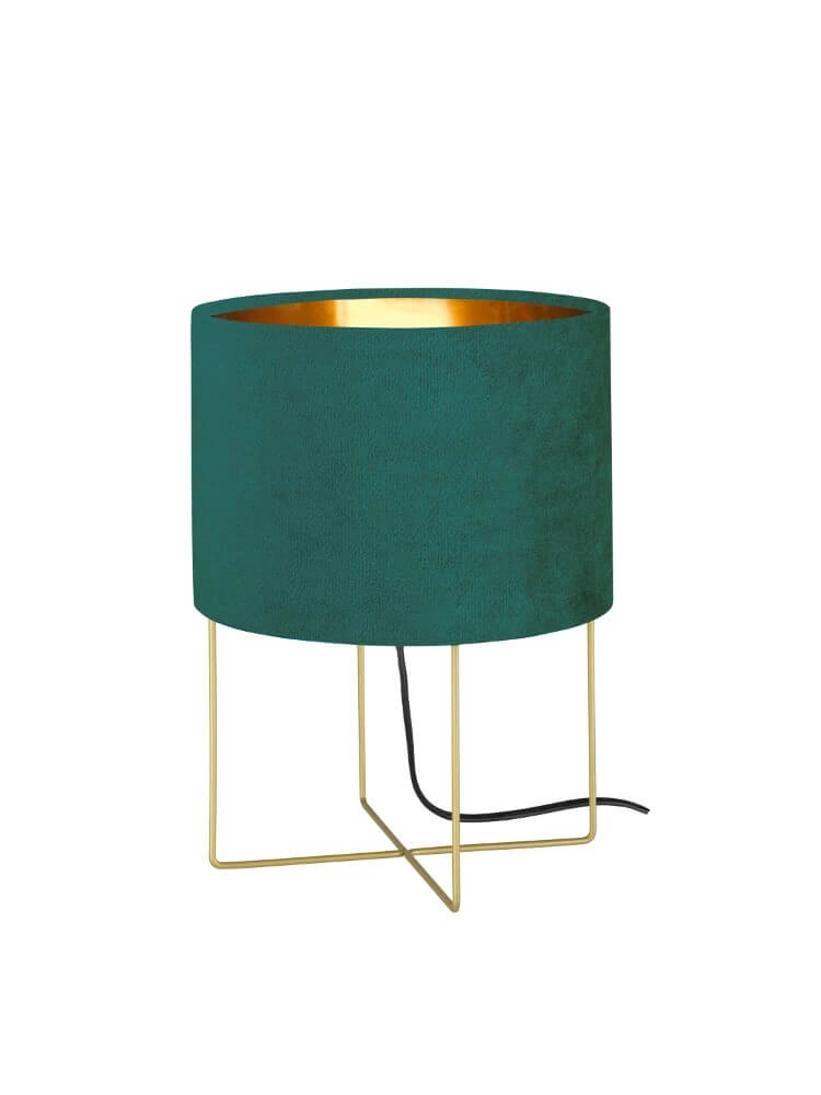 Schemerlamp Aura blauw velvet Schemerlamp Aura blauw velvet