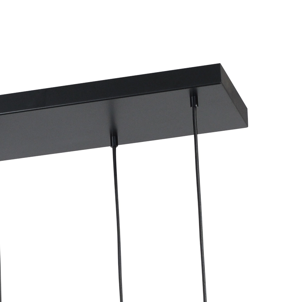 Zwarte eetkamer hanglamp Run 8-lichts cilinders gunmetal Masterlight 8718121206431