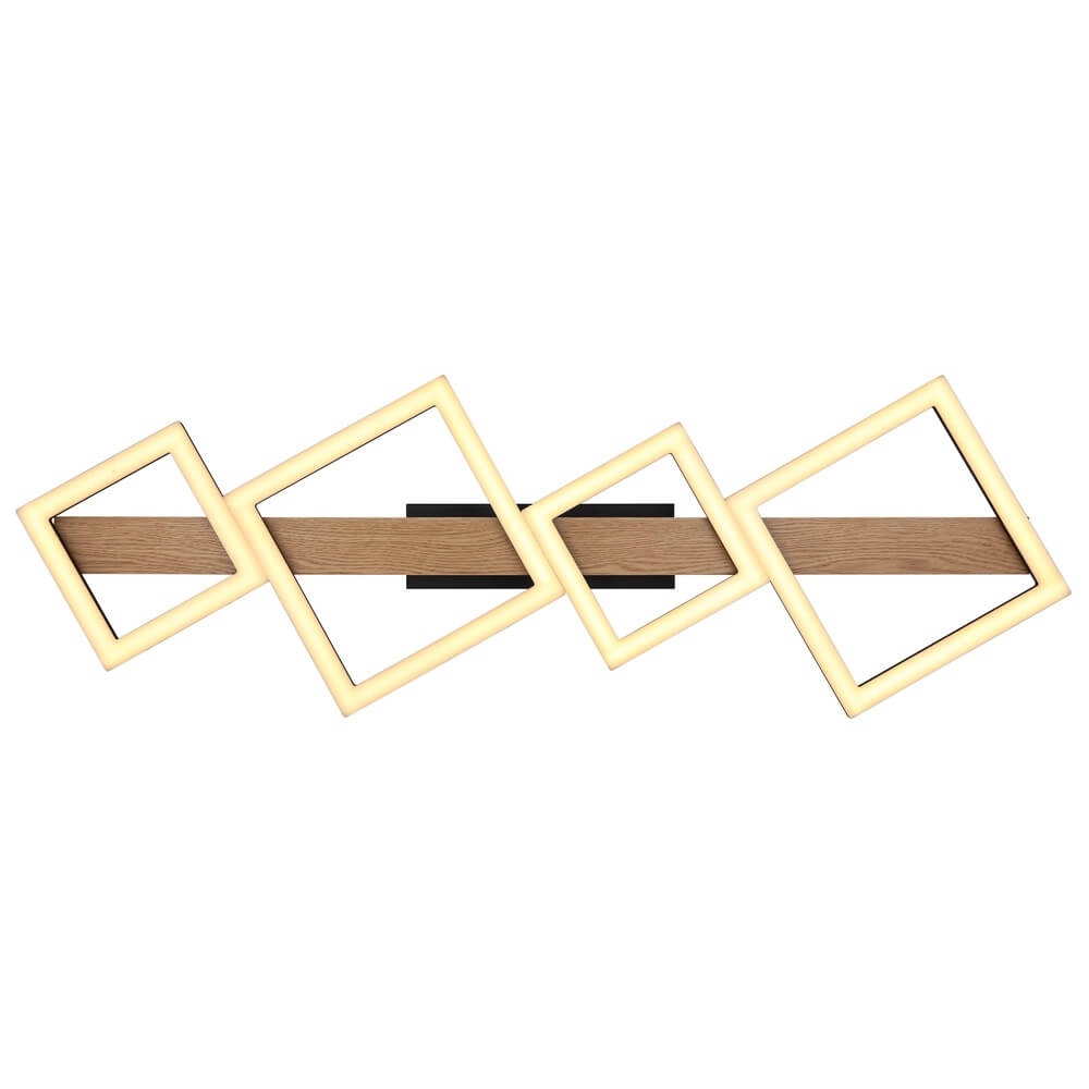 Moderne plafondlamp Dustin zwart 92cm Globo 9007371451104