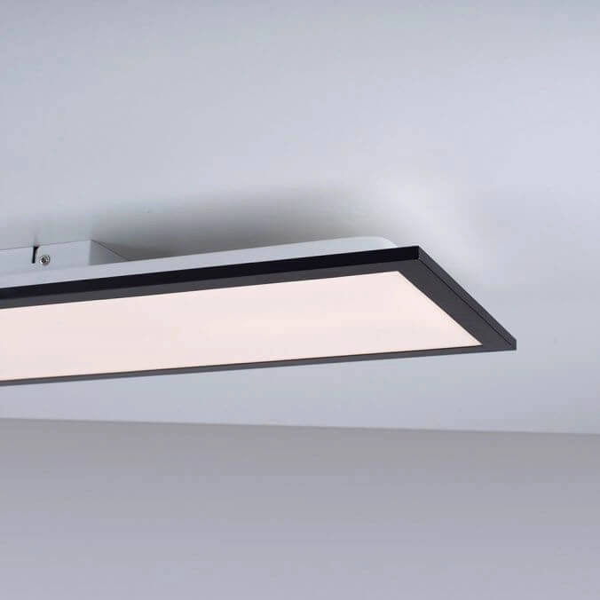 Led plafondlamp Flat 80 bij 25cm zwart Paul Neuhaus 4043689982089