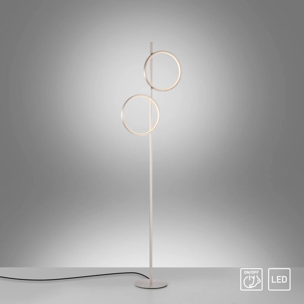Vloerlamp Mini Ritus zilver Just Light 4043689002091