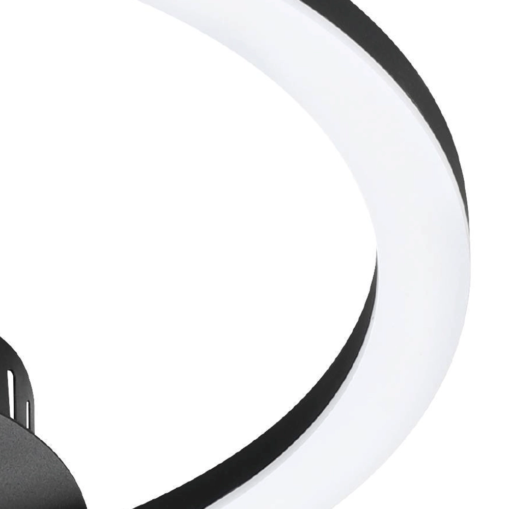 Plafondlamp Zigbee Parrapos-Z 34x30cm zwart Eglo 9008606231263