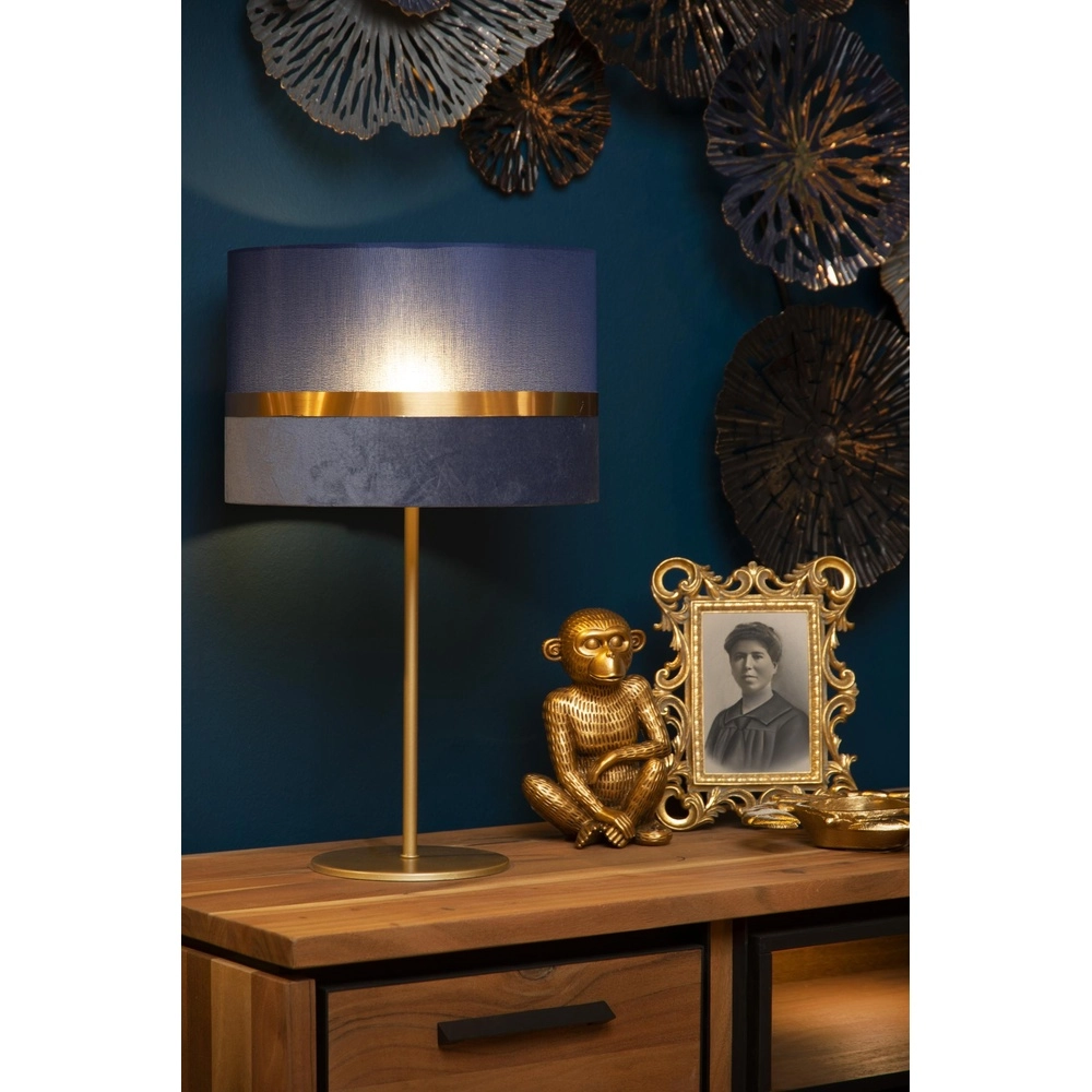 Design tafellamp Extravaganza Tusse blauw Ø 30cm Lucide 5411212105653