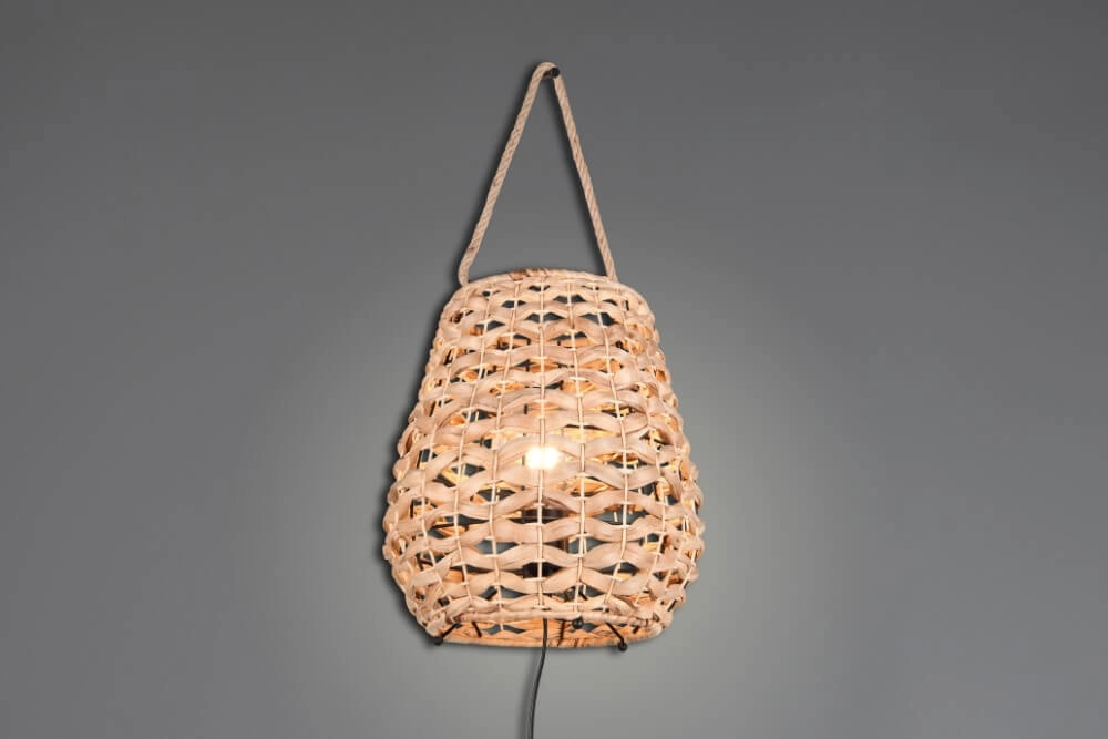 Landelijke tafellamp Jean Ø 29cm rotan Trio 4017807637687