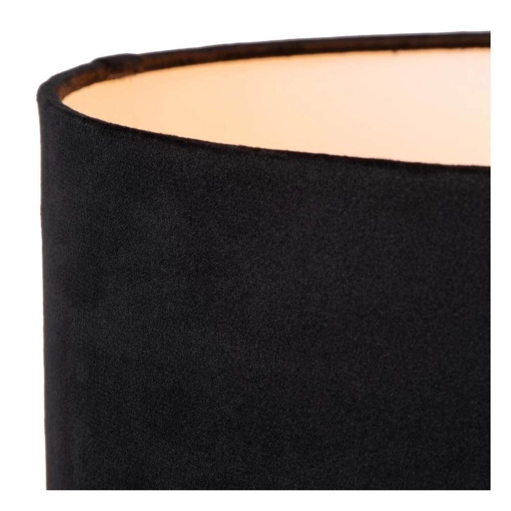 Tripod tafellamp Tondo goud met zwarte kap Lucide 5411212452351