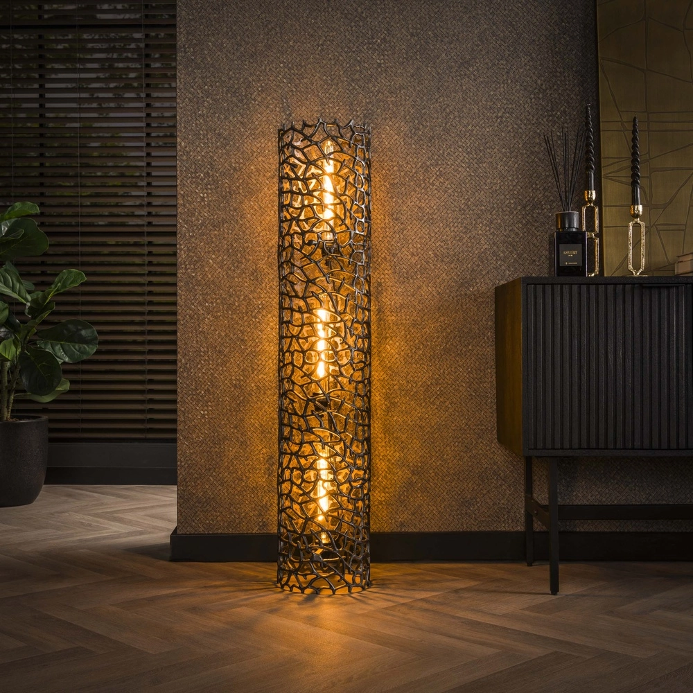 Moderne vloerlamp Weaver 122cm - 3x E27 Lyora 8716803512764