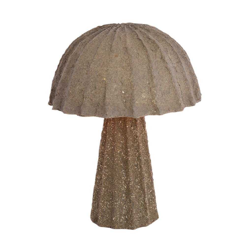 Ruwe tafellamp Christio Ø 36cm - donkergrijs Light & Living 8717807795177