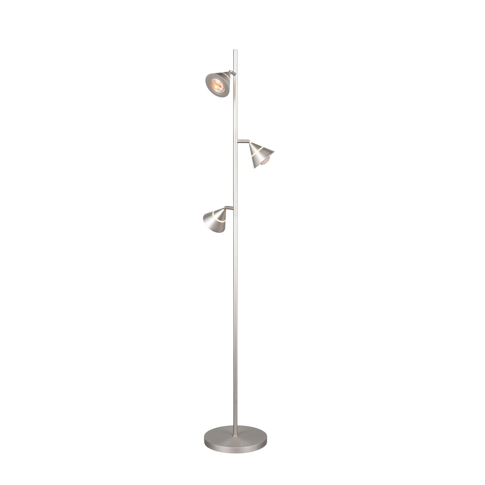 Vloerlamp Romeo nikkel Trio 4017807675375