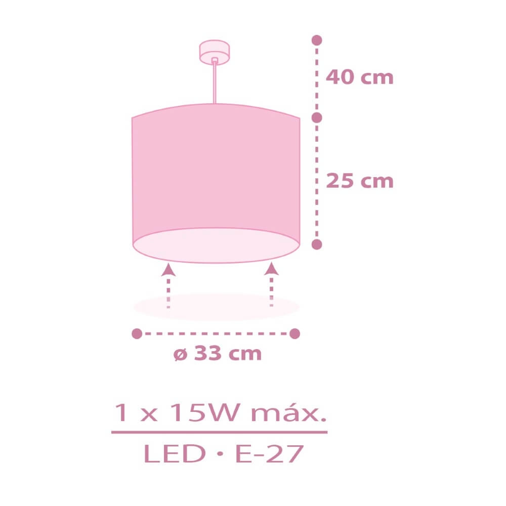 Hanglamp Fairy Dreams Ø 33cm - roze Dalber 8420406424927