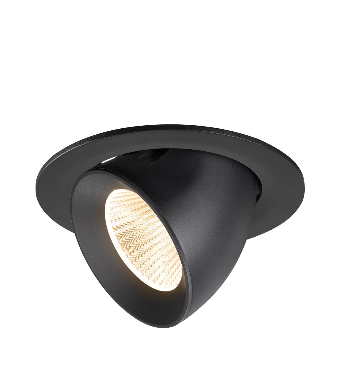 Inbouwspot Numinos Gimble L zwart 2700K - 40gr