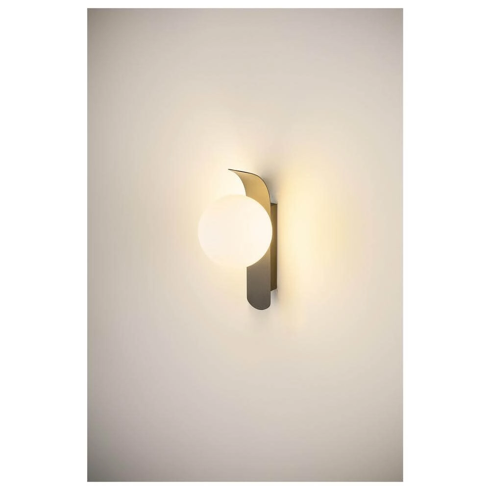 Zwarte wandlamp Sun bol SLV 4024163292825