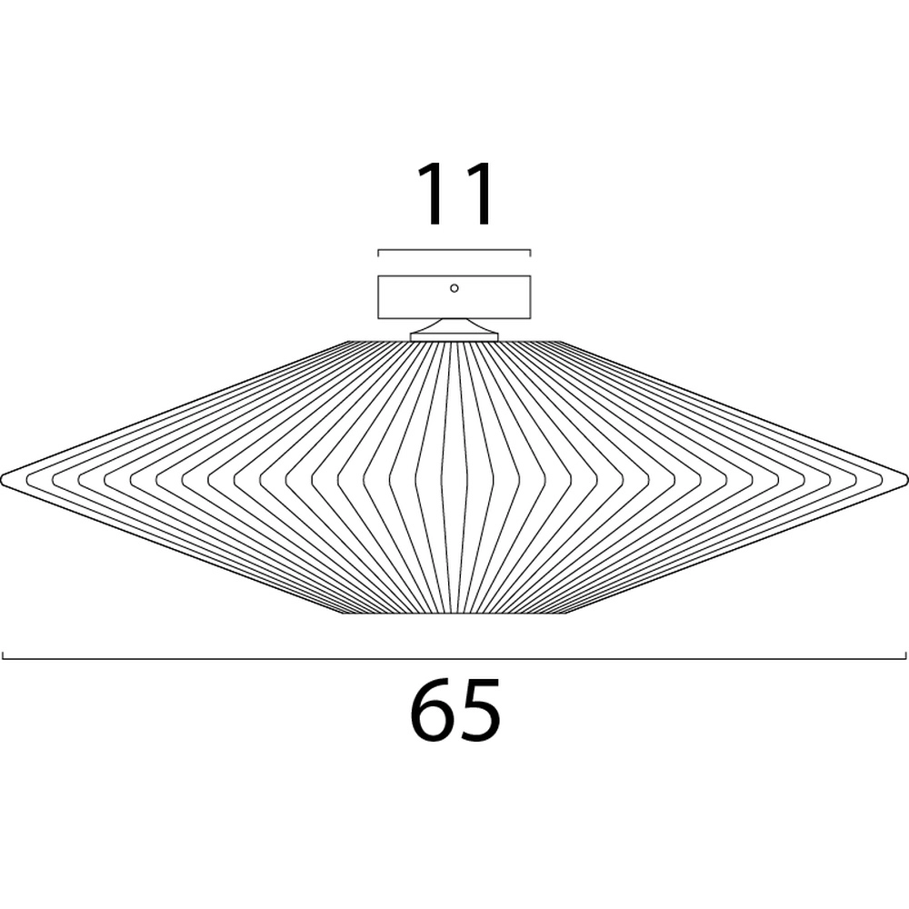 Japandi plafondlamp Bicono Ø 65cm Masterlight 8718121344805