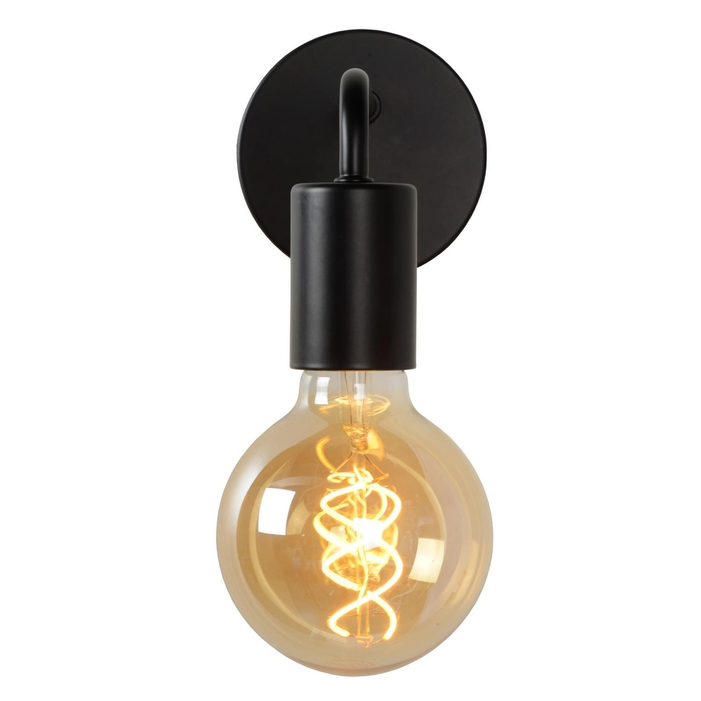 Zwarte wandlamp Scott design Lucide 5411212450654