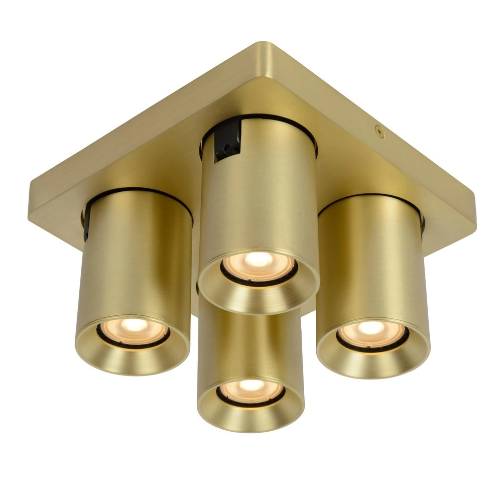 Plafondspot Nigel 4-lichts goud Lucide 5411212093011