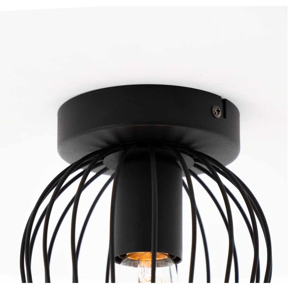 Draad plafondlamp Newtown Ø 16cm - zwart Eglo 9002759307790