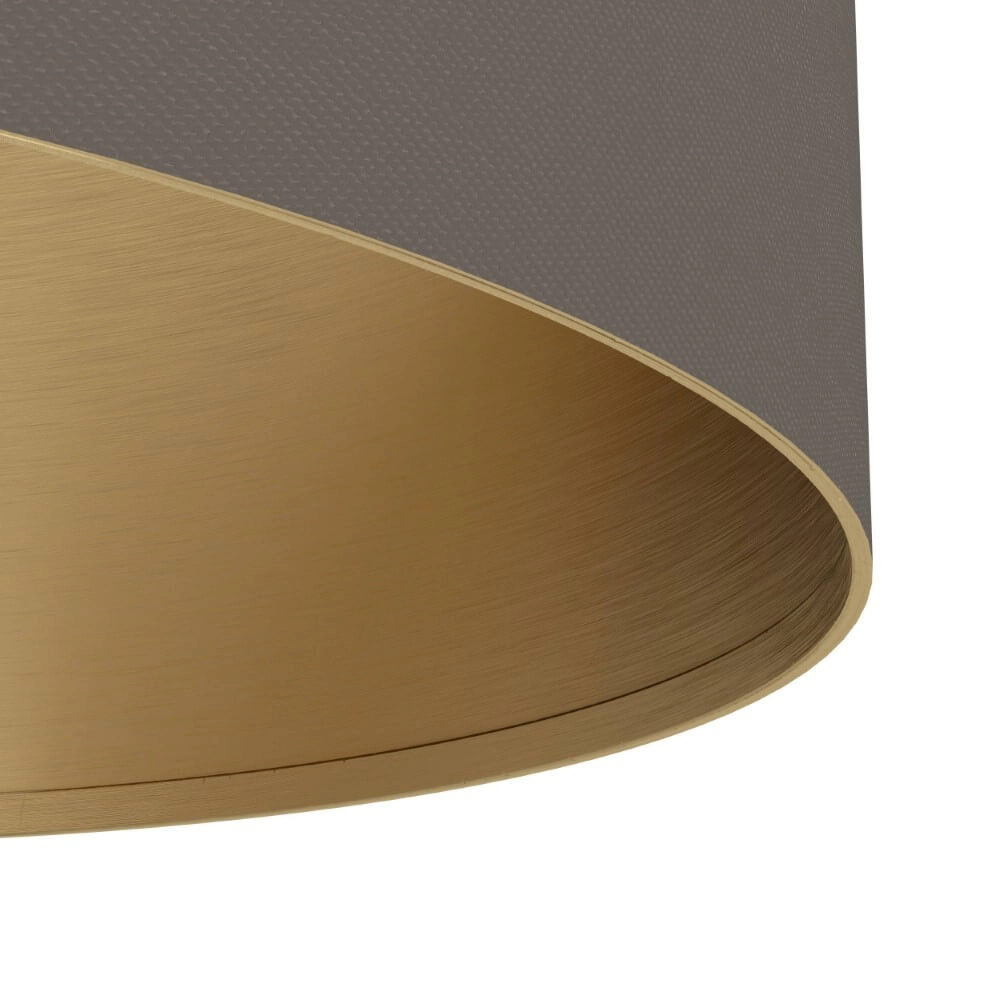 2-lichts hanglamp Santandria goud met bruine kap Stars of Light 9008606274789