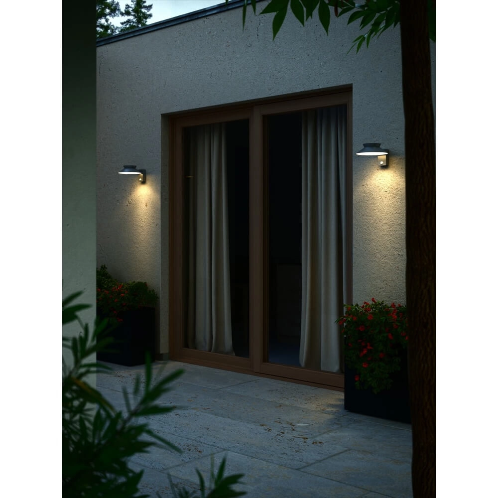 Solar wandlamp Justina antraciet Nordlux 5704924017551