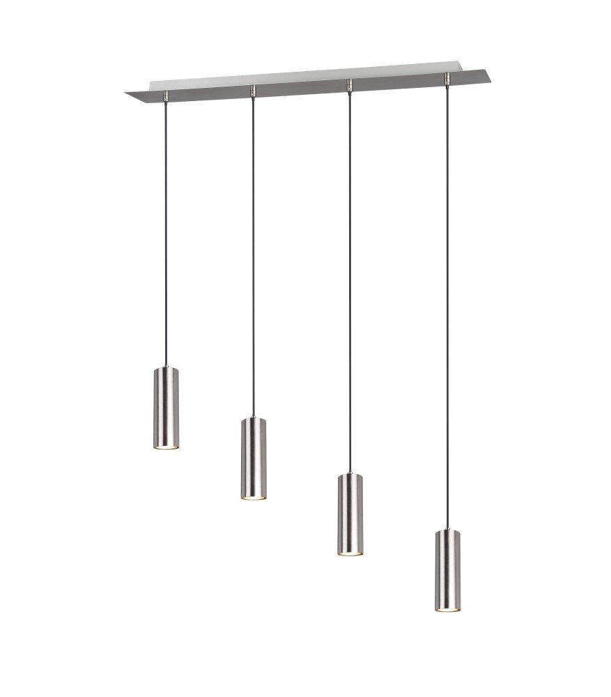 Hanglamp Marley 4-lichts nikkel mat
