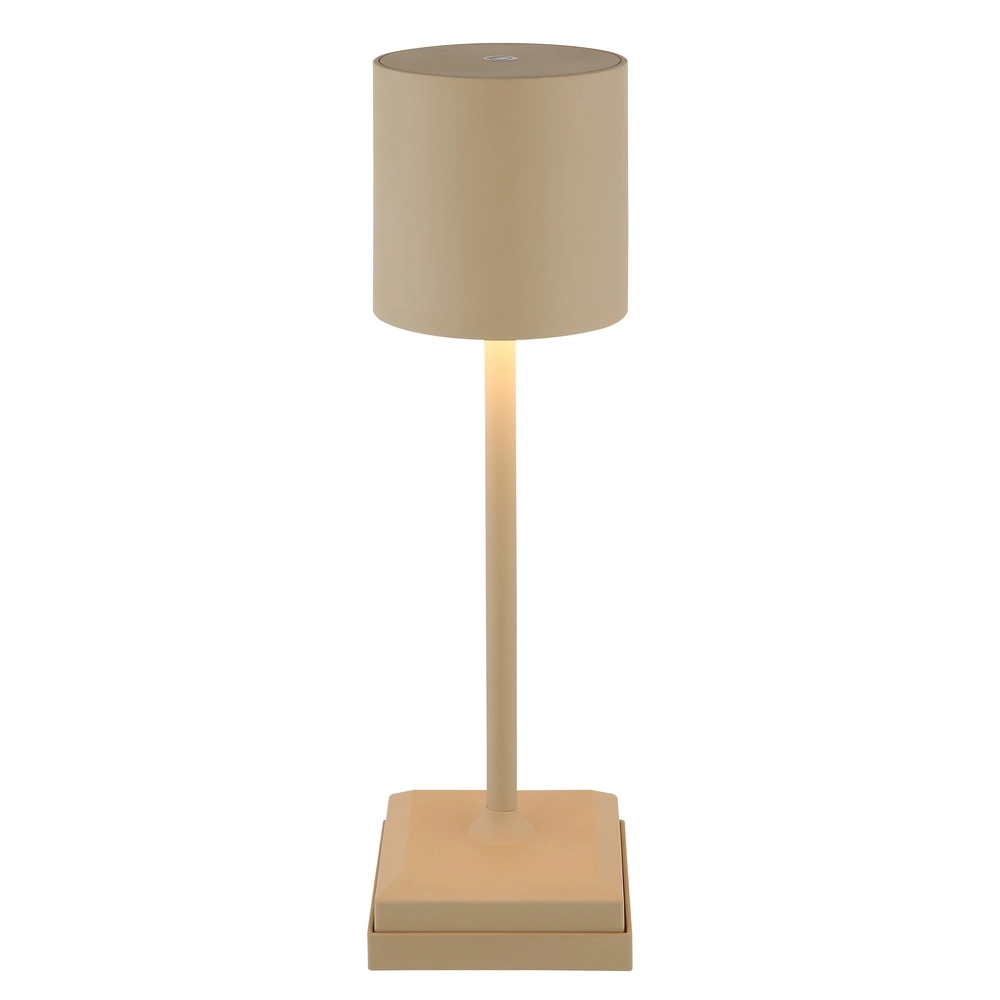 Moderne tafellamp Dixon zand bruin oplaadbaar Globo 9007371531394