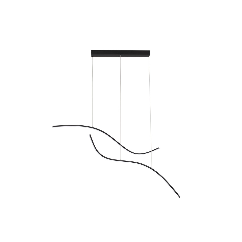 Hanglamp krul Brio zwart Lyora 5212017479839