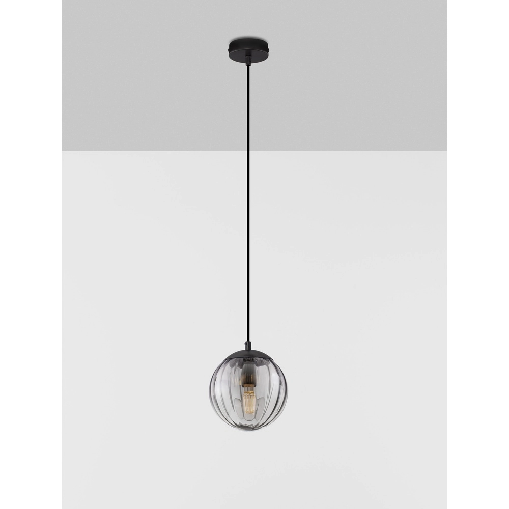 Hanglamp Abbacus 1-lichts smoke glas Lyora 5212017461049