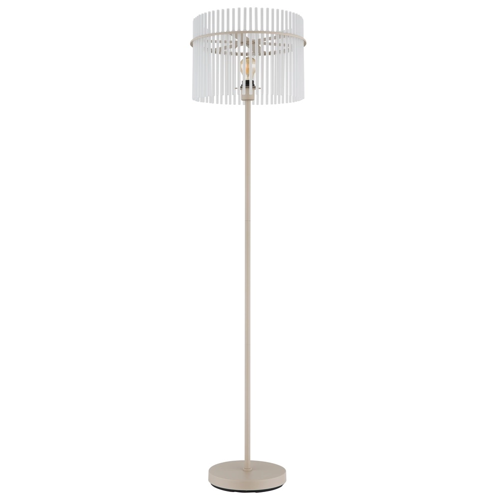 Vloerlamp Gorley zand bruin met glas Ø 38cm Globo 9007371575701