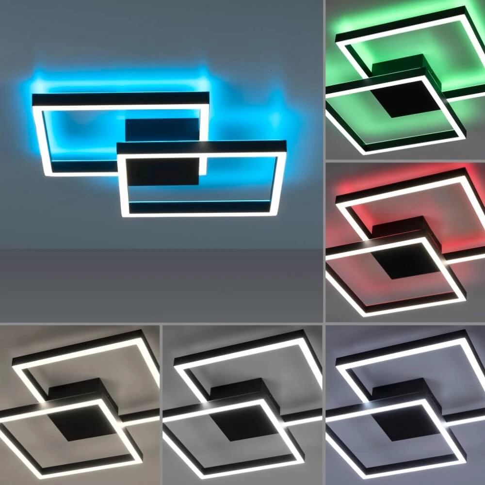 Design plafondlamp Q-Marko vierkant Paul Neuhaus 4012248366622