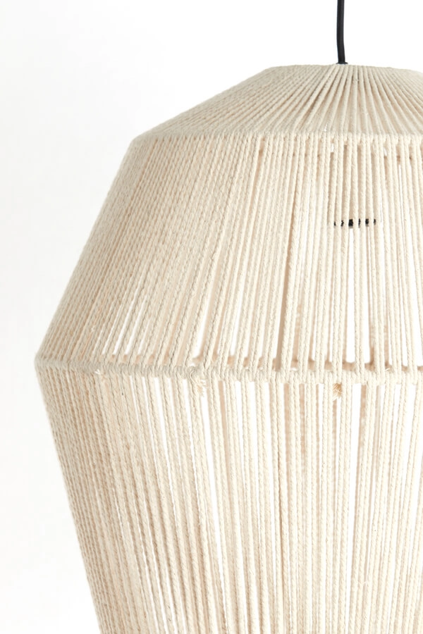 Scandinavische hanglamp Deya crème Ø 45cm Light & Living 8717807744960