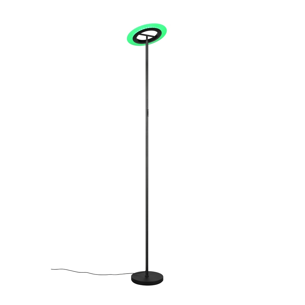 Design vloerlamp Samba zwart RGB Trio 4017807653229