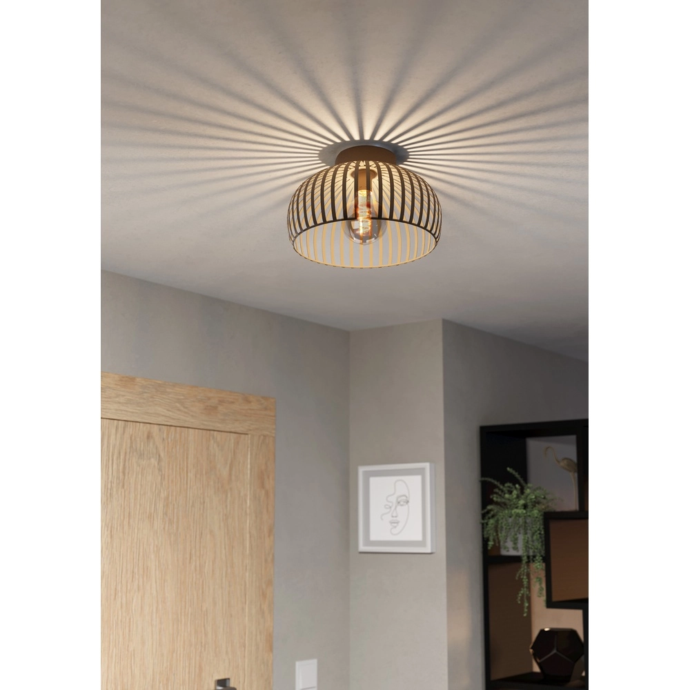 Zand plafondlamp Mogano 3 Ø 28cm Eglo 9008606328734