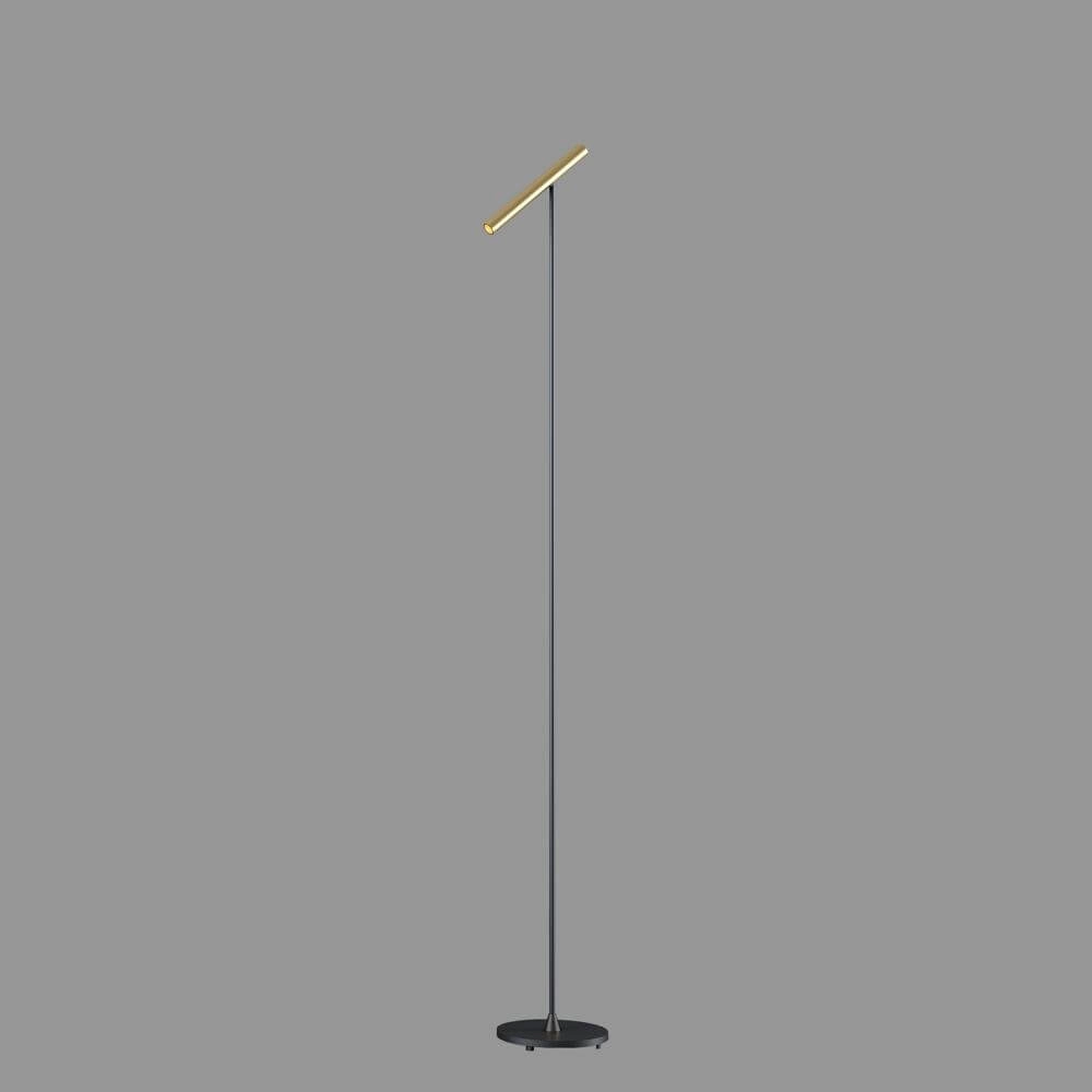 Design vloerlamp Kansas zwart met warm goud Artdelight 8720701102538