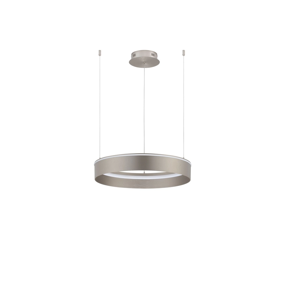Moderne hanglamp Olivia nikkel Ø 60cm Lyora 5212017494214