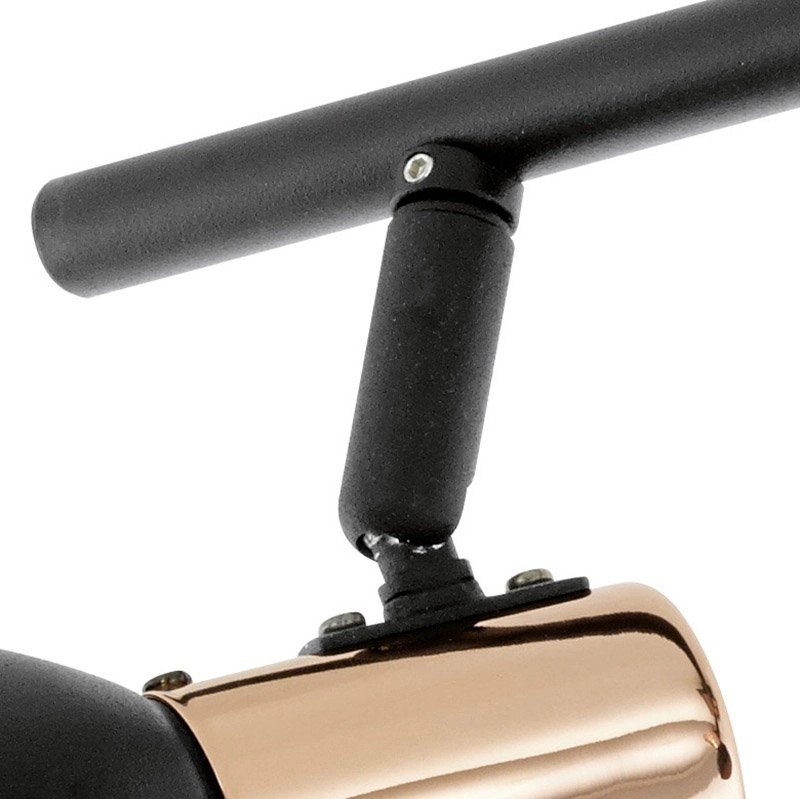 Led plafondspot Barnham led 3-lichts zwart met koper Eglo 9002759945862