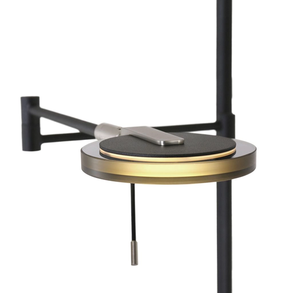 Moderne leeslamp Turound zwart Steinhauer 8712746132106