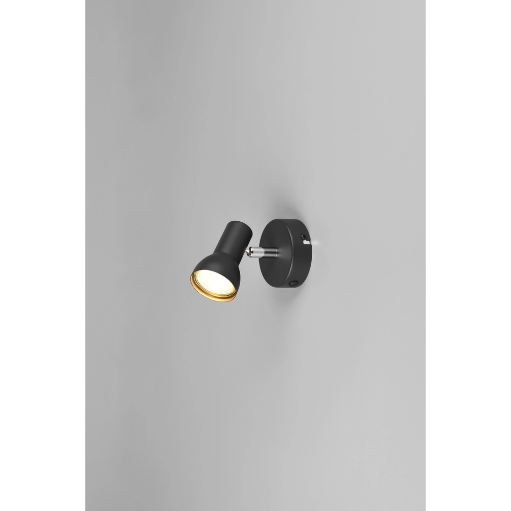 Wandspot Cantar zwart enkel Trio 4017807615883