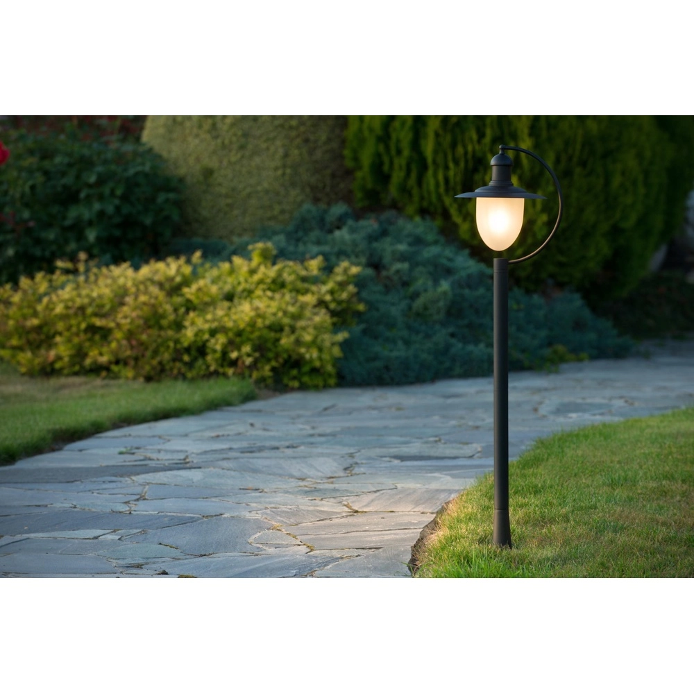 Landelijke lantaarn Aruba zwart Ø 25cm Lucide 5411212113559