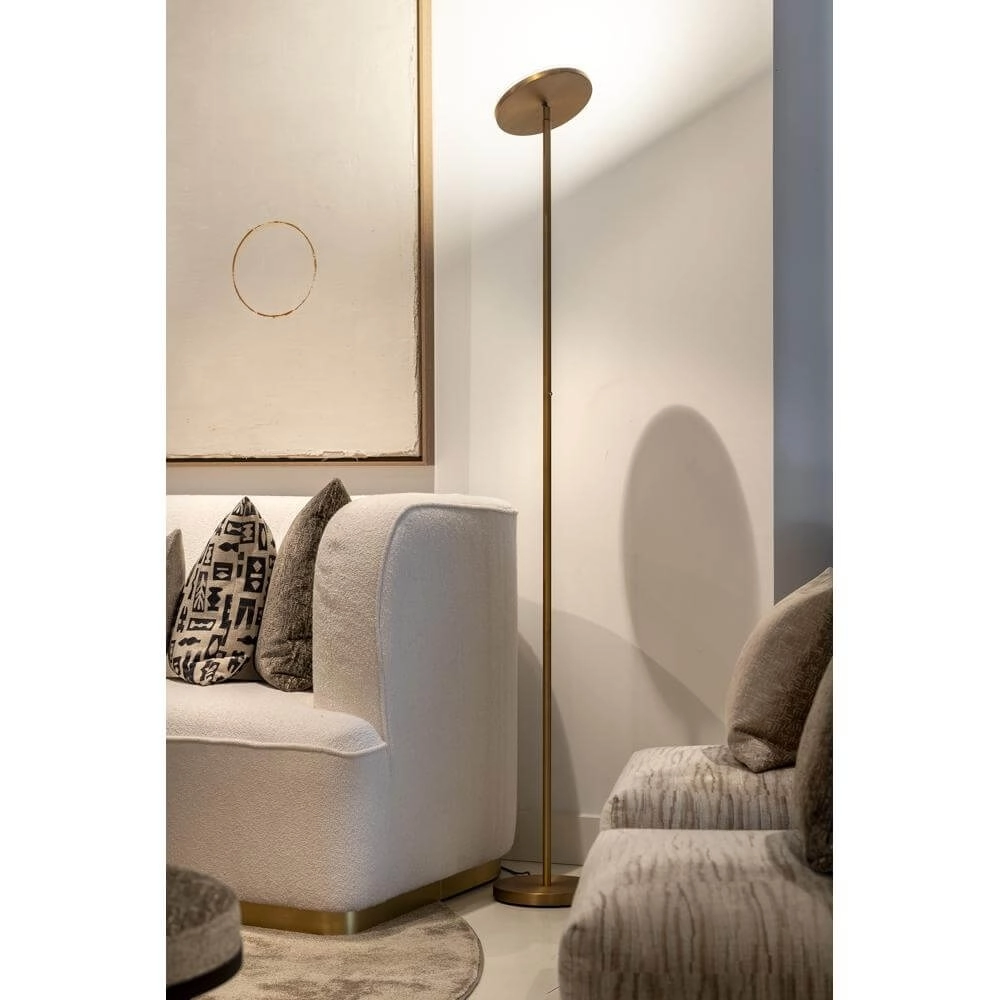 Strakke vloerlamp Novara brons Artdelight 8720701101616