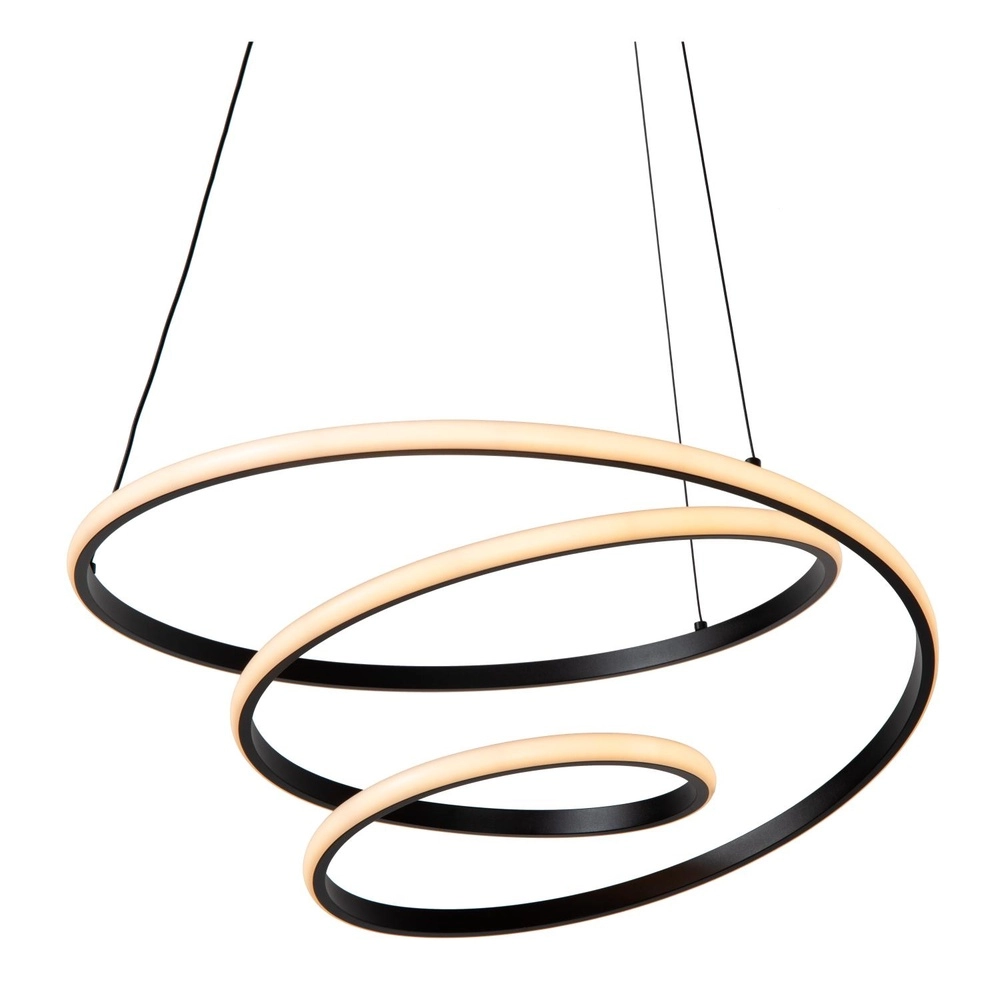 Moderne hanglamp Espiral zwart 40W Lucide 5411212782984