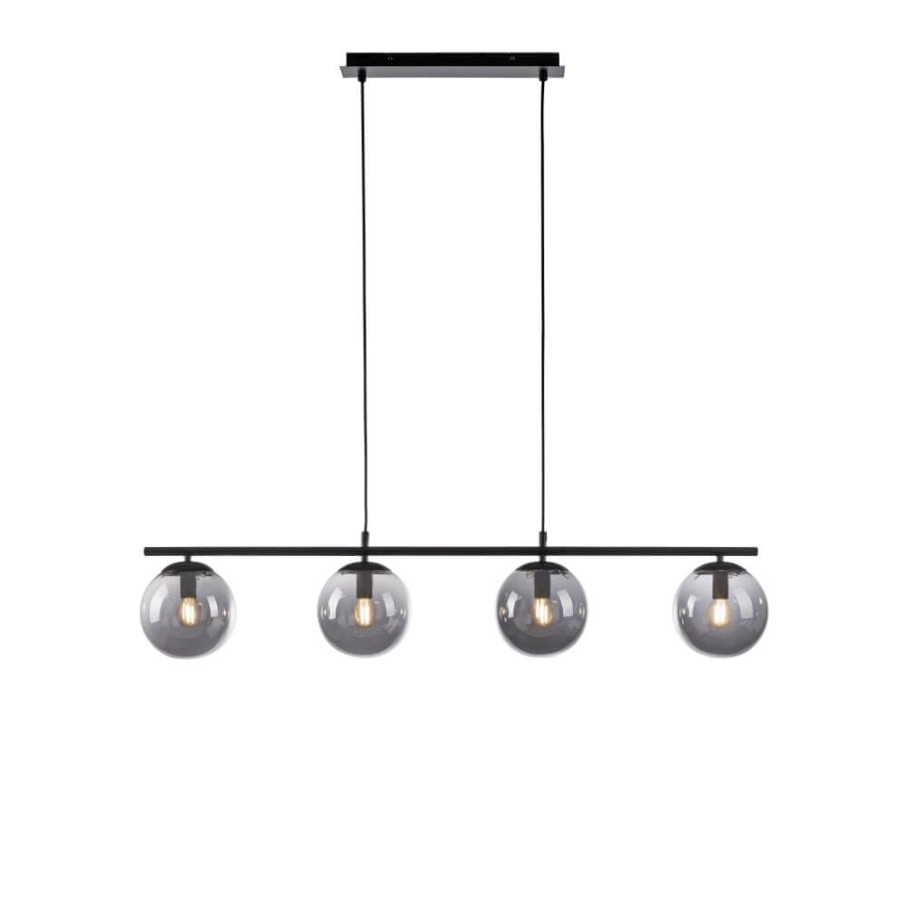 Zwarte hanglamp Big Widow 4-lichts Just Light 4043689988395
